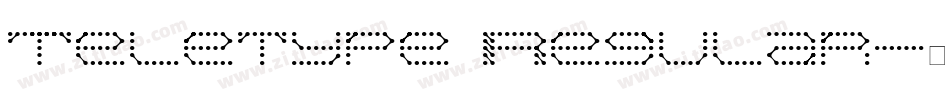 Teletype Regular字体转换